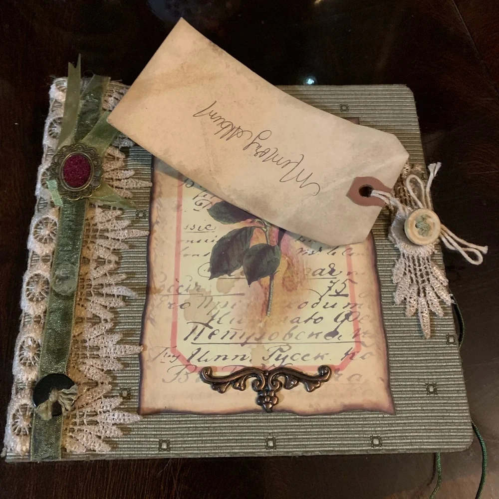 Shabby Chic Style Memory Book/Photo Album /Scrapbook